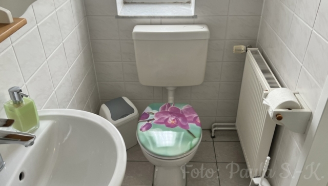 Bad mit Dusche und WC